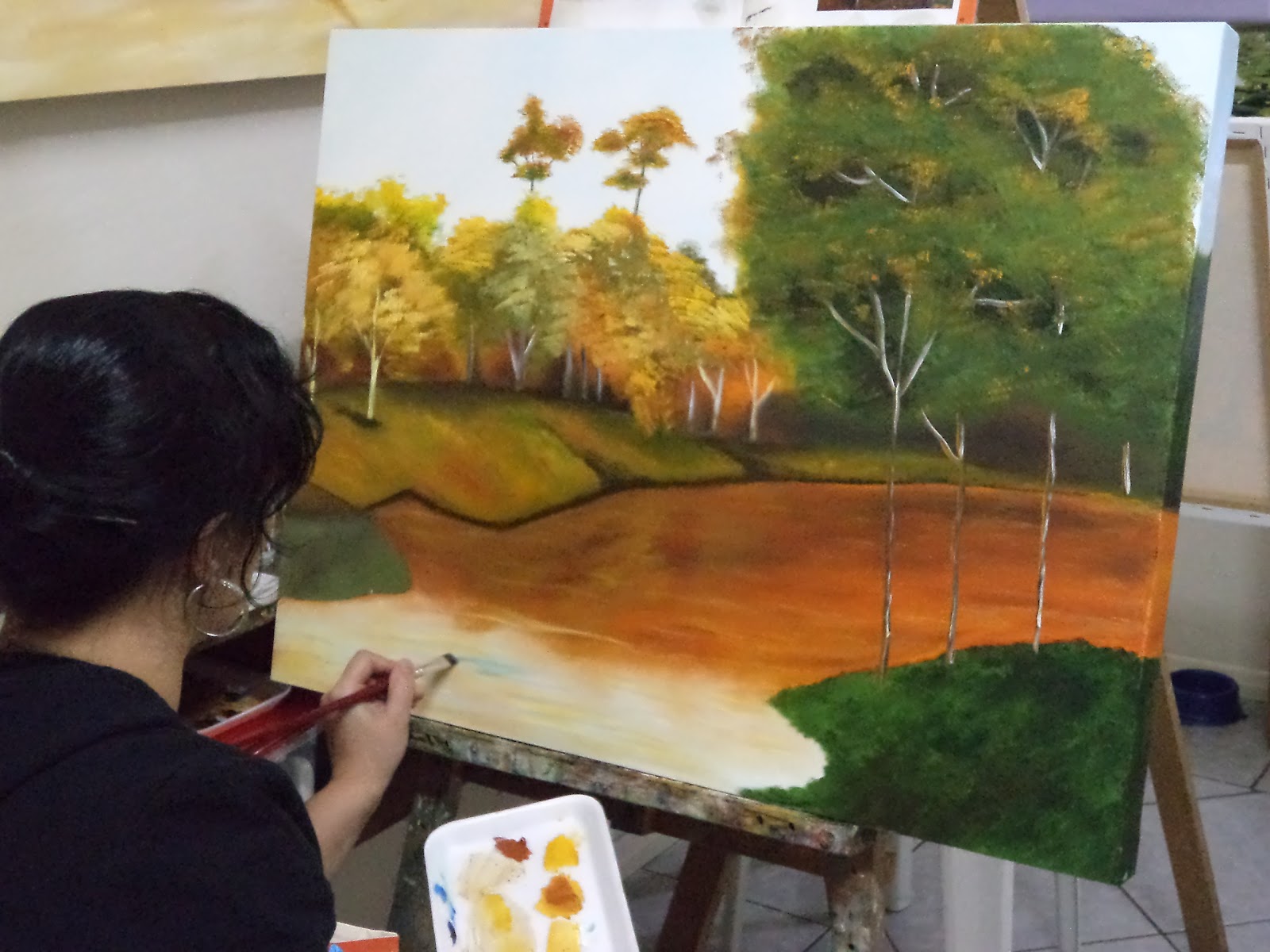 Aula de pintura - Pacote 3 aulas